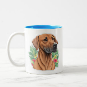 Rhodesian Ridgebacks zijn mijn kopje thee koffie M Tweekleurige Koffiemok