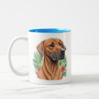 Rhodesian Ridgebacks zijn mijn kopje thee koffie M Tweekleurige Koffiemok