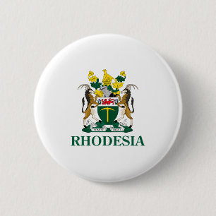 Rhodesië Wapen Van Zimbabwe Grappig Zuid-Afrika  Ronde Button 5,7 Cm