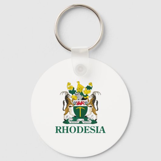 Rhodesië Wapen Van Zimbabwe Grappig Zuid-Afrika  Sleutelhanger (Voorkant)