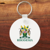 Rhodesië Wapen Van Zimbabwe Grappig Zuid-Afrika  Sleutelhanger (Voorkant)