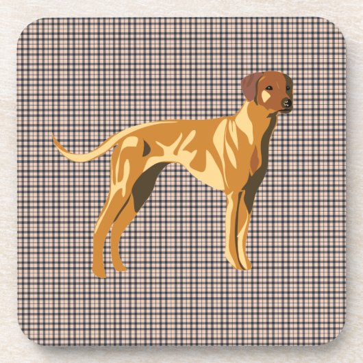 RHODESISCHE RIDGEBACK DRANKJES ONDERZETTER (Voorkant)
