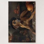 Rhodesische Ridgeback Pompoenen Halloween Griezele Legpuzzel (Verticaal)