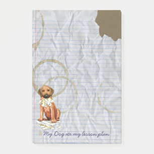 Rhodezisch Ridgeback Ate Lesson Plan Post-it Nota' Post-it® Notes