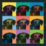 Rhodezisch Ridgeback Pop-Art Poster<br><div class="desc">Rhodezisch Ridgeback Pop-Art Poster</div>