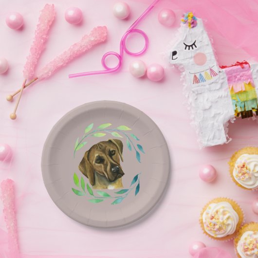 Rhodezische belasting met een grote Waterverf Papieren Bordje (Feest)