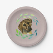 Rhodezische belasting met een grote Waterverf Papieren Bordje (Voorkant)