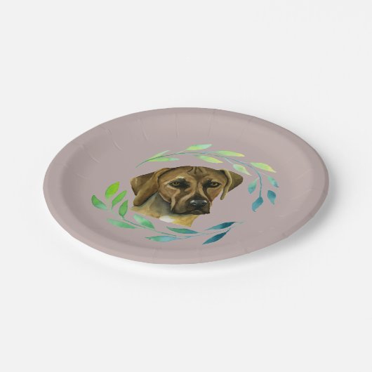 Rhodezische belasting met een grote Waterverf Papieren Bordje (Gekanteld)