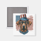 Rhodezische doorbelasting 4 juli patriottisch magneet (Voorkant / Achterkant)