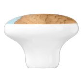 Rhodezische doorbelastingsschildering - Oorspronke Keramische Knop (Zijkant)