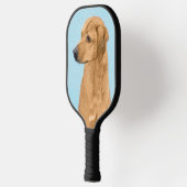 Rhodezische doorbelastingsschildering - Oorspronke Pickleball Paddle (Links)