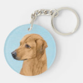 Rhodezische doorbelastingsschildering - Oorspronke Sleutelhanger (Achterkant)