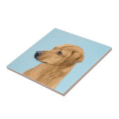 Rhodezische doorbelastingsschildering - Oorspronke Tegeltje (Zijkant)