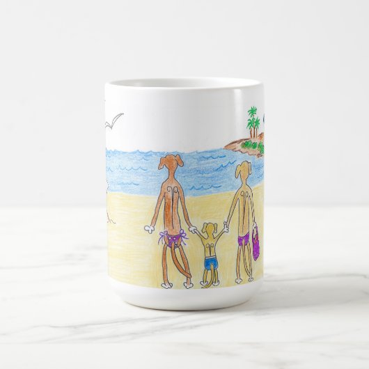 Rhodezische ijkbalken gaan naar het strand koffiemok (Center)