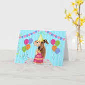 Rhodezische ingeback Birthday Holiday Card Kaart (Gele Bloem)