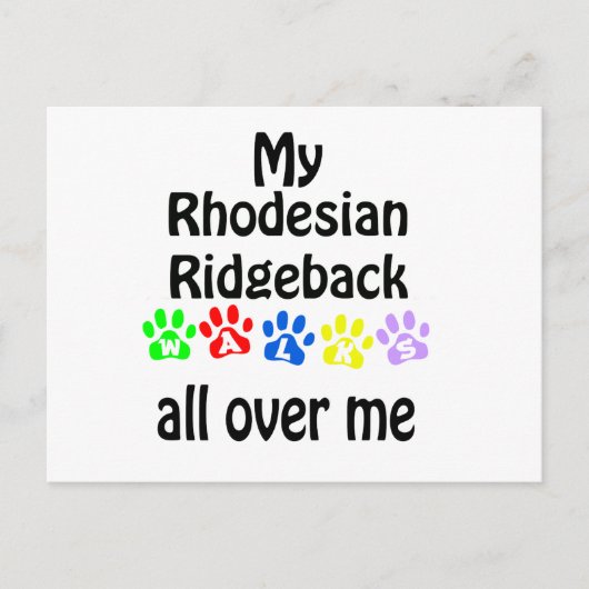 Rhodezische ingeback Walt Design Briefkaart (Voorkant)