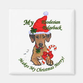 Rhodezische kerstcadeautjes in Ridgeback Magneet