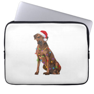 Rhodezische kerstverlichting met racistische racis laptop sleeve