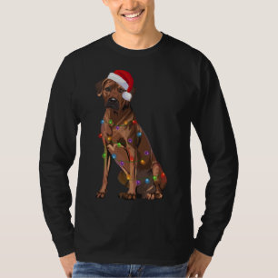 Rhodezische kerstverlichting met racistische racis t-shirt