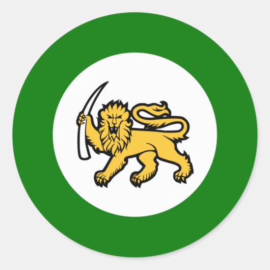 Rhodezische luchtmacht ronde sticker (Voorkant)