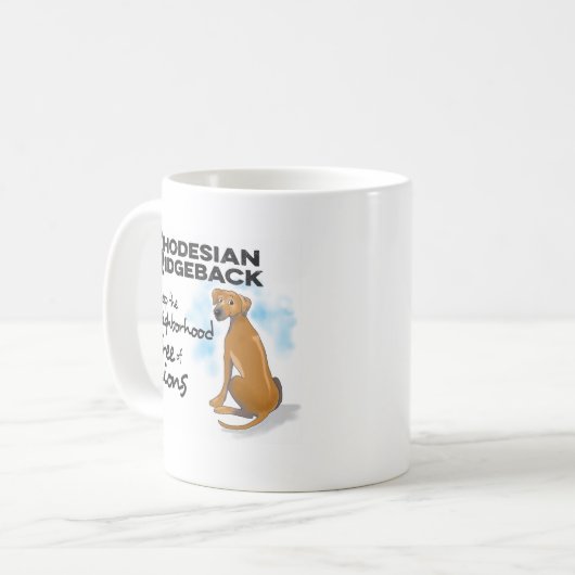 Rhodezische mok voor gebackkoffie (Voorkant links)