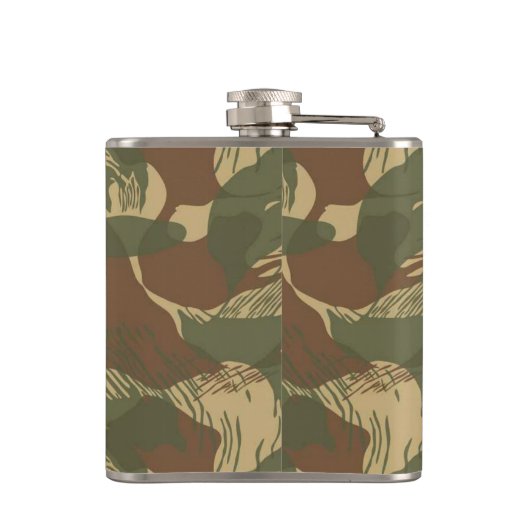 Rhodezische penseelhaak-erlenmeyer heupfles (Achterkant)