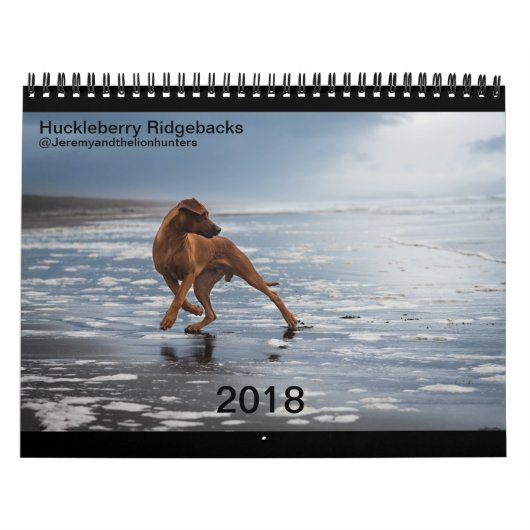 Rhodezische Ridgeback Calendar 2018 Kalender (Hoes)