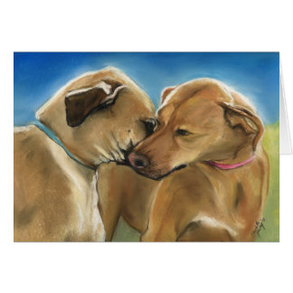 Rhodezische Ridgeback Card "Moeder en Zoon"