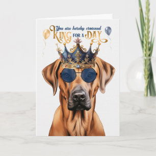 Rhodezische Ridgeback Dog King voor een dag verjaa Kaart