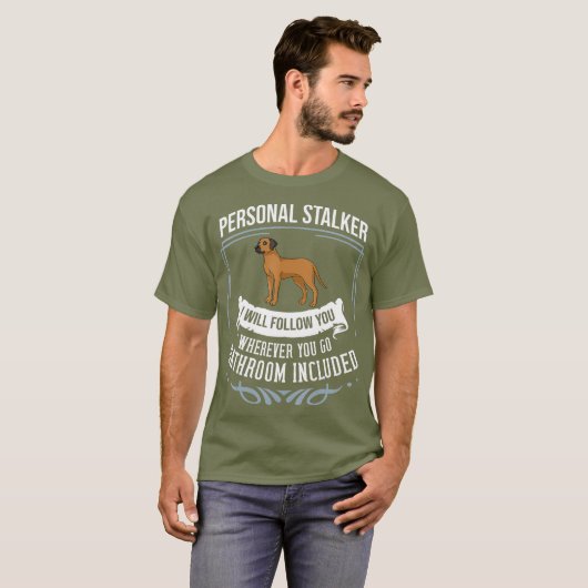 Rhodezische Ridgeback Dog Puppies Eigenaar Lover _ T-shirt (Voorkant volledig)