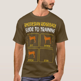 Rhodezische Ridgeback-gids voor training in Dog T-shirt