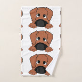 Rhodezische ridgebarsten rode klap bad handdoek (Handdoek)