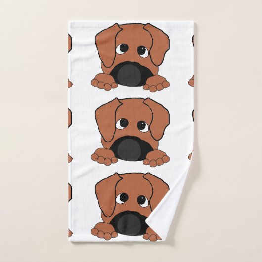 Rhodezische ridgebarsten rode klap bad handdoek (Handdoek)