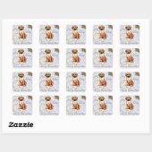 Rhodezische rugzak Ate Lesson Plan Square Sticker (Vel)