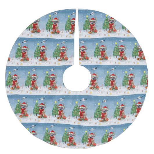 Rhodezische rugzak met sneeuwkerstcadeau kerstboom rok (Voorkant)