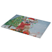 Rhodezische rugzak met sneeuwkerstcadeau snijplank (Hoek)