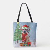 Rhodezische rugzak met sneeuwkerstcadeau tote bag (Achterkant)