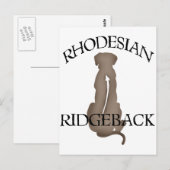 Rhodezische rugzak met tekst briefkaart (Voorkant / Achterkant)