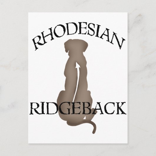 Rhodezische rugzak met tekst briefkaart (Voorkant)