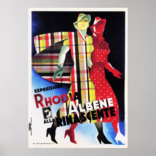 Rhodia Albene Rinascente Women Mode Draag Italië Poster (Voorkant)