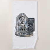 Rhodium karakter van ATOMIVRA™ Strandlaken (Voorkant)