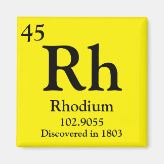 Rhodium Periodic Table Magneet