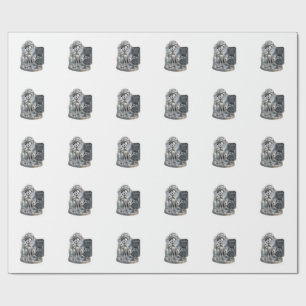 Rhodium-personage uit de ATOMIVRA™ Cadeaupapier