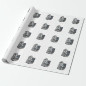 Rhodium-personage uit de ATOMIVRA™ Cadeaupapier (Uitgerold)