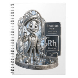 Rhodium-personage uit de ATOMIVRA™ Notitieboek