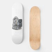 Rhodium-personage uit de ATOMIVRA™ Persoonlijk Skateboard (Voorkant)