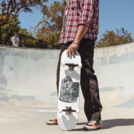 Rhodium-personage uit de ATOMIVRA™ Persoonlijk Skateboard