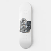 Rhodium-personage uit de ATOMIVRA™ Persoonlijk Skateboard (Voorkant)
