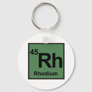 Rhodium Sleutelhanger