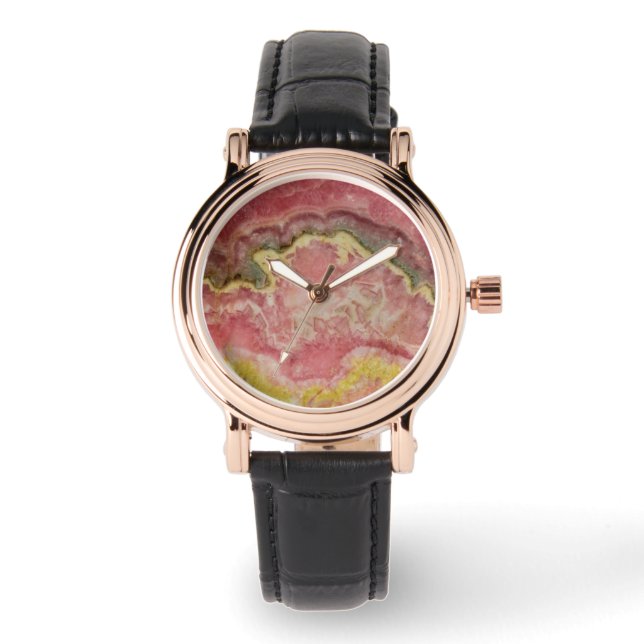 Rhodochrosiet Horloge (Voorkant)